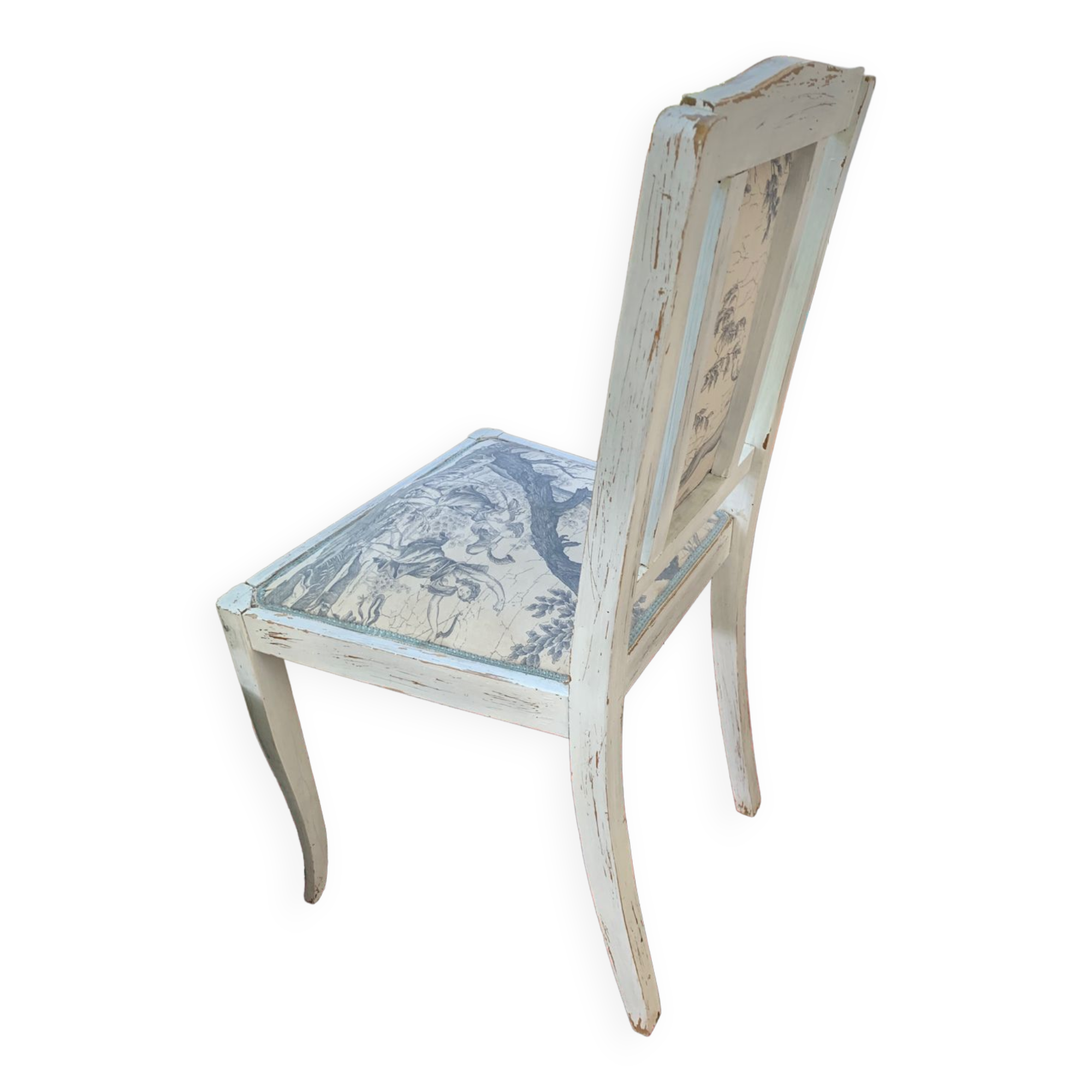 Chaise ancienne tapissée