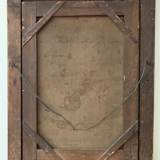 Oil on canvas "Flowers and jewelry box" signed Ombry XIXth