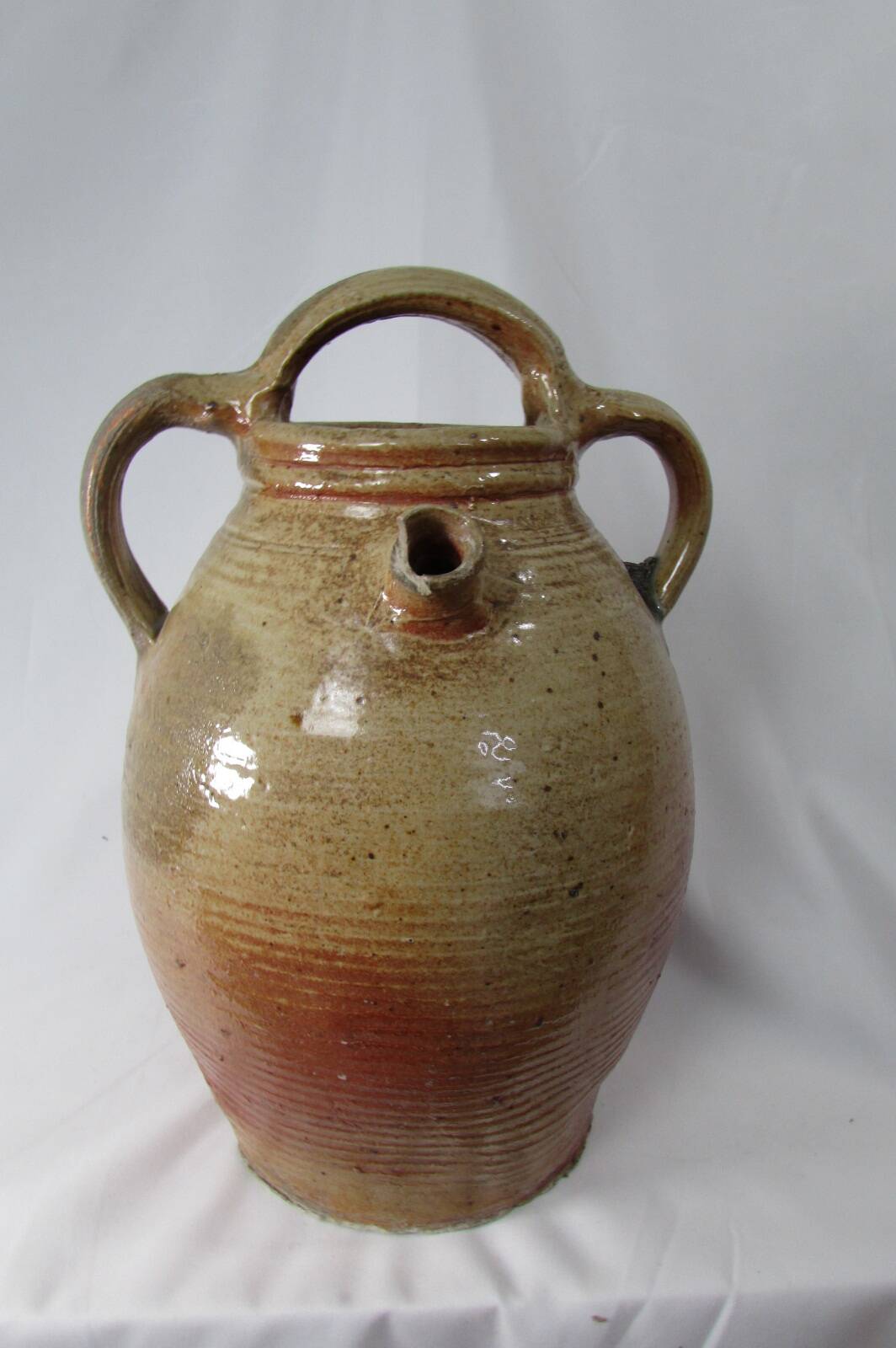Large old stoneware jug