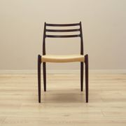 Set of six mahogany chairs, Danish design, 1960s, designer: Niels Otto Møll