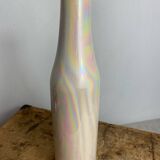Ceramic vase, iridescent mother-of-pearl color