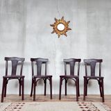 series of 4 Thonet chairs N°A217 of 1930
