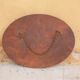 Vintage art deco bevelled oval mirror