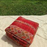 Pouf berbère style kilim