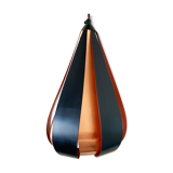 Werner Schou Pendant Lamp Made Of Copper And Black Lacquered Metal - Scandinavian Mid-century - Vint