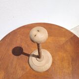 Raw wood hat rack