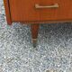 Vintage walnut varnished chest of drawers with 4 drawers from the 1960s.