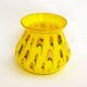 Yellow opaline Art Deco vase