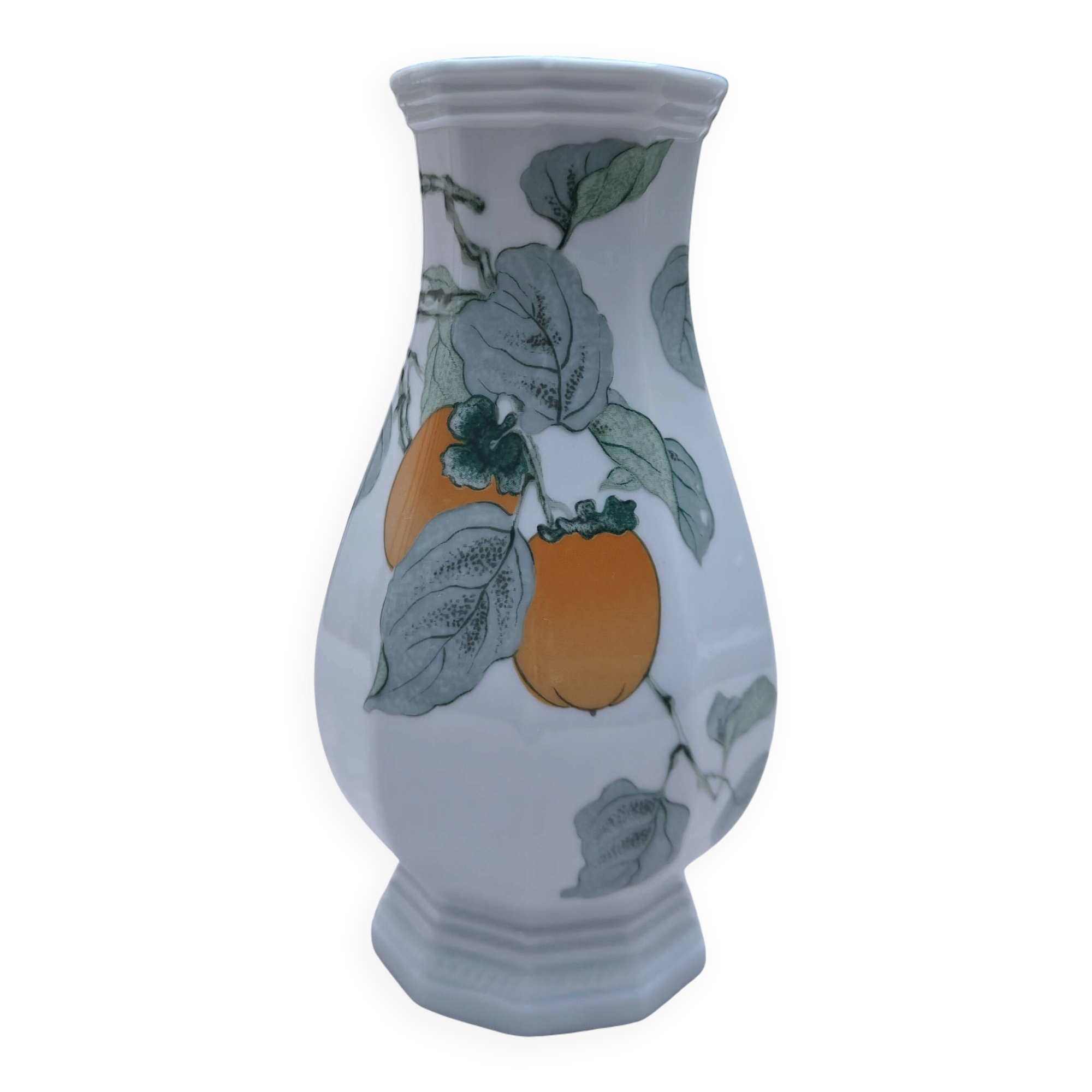 Octagonal porcelain soliflore "Lombardia Apricot" - Gallo Design