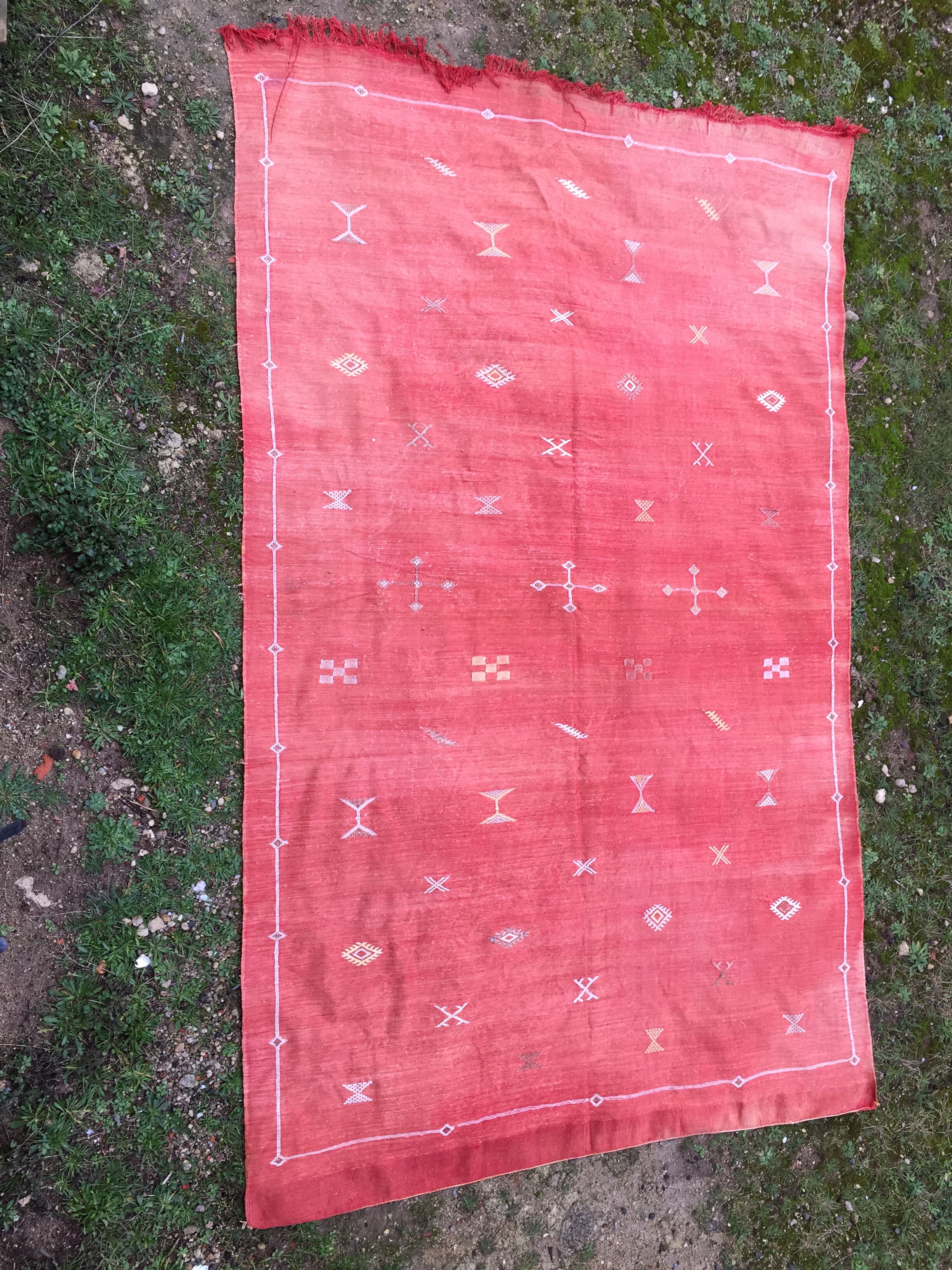 Large handcrafted carpet Yemen 300 × 180 cm