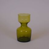 Green glass vase from the 70s