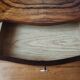 Pair of Art Deco bedside tables with flame veining, 1930s.