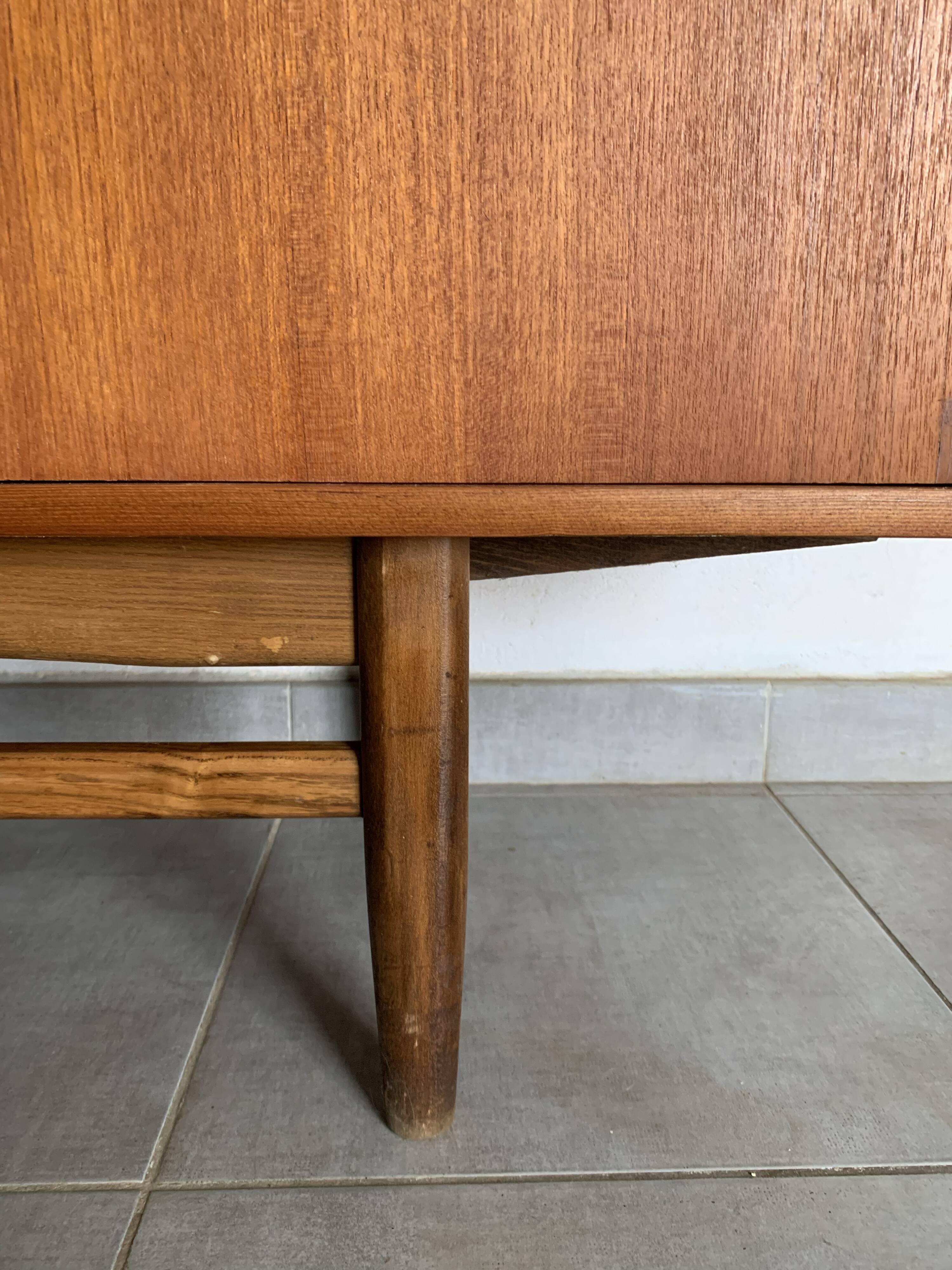 Vintage Scandinavian enfilade from the 60s in teak