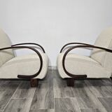 Art Deco Armchairs by Jindřich Halabala, 1950s, Set of 2