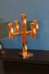 Five-Arm Brass Candelabrum by Lars Åkesson for Vallonmässing, Sweden