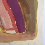 Bram van velde, twilight, 1969. original lithograph signed in pencil