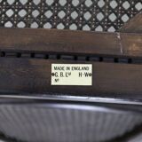 Classic English Armchair in Oak and Rattan