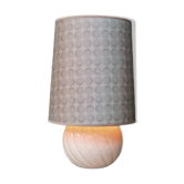 Lampe boule torsadée en céramique craquelée, années 80