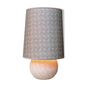 Twisted ball lamp in cracked ceramic, 1980s