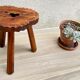 Tabouret bois tripode vintage made in espagne