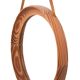 Uno & Östen Kristiansson Solid Pine round Wall Mirror Sweden 1960s