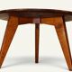 Tripod coffee table in oak, 1950s.