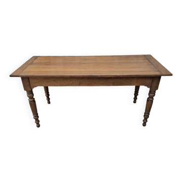 Farmhouse table with storage
