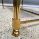 Hollywood Regency style coffee table • marble and brass