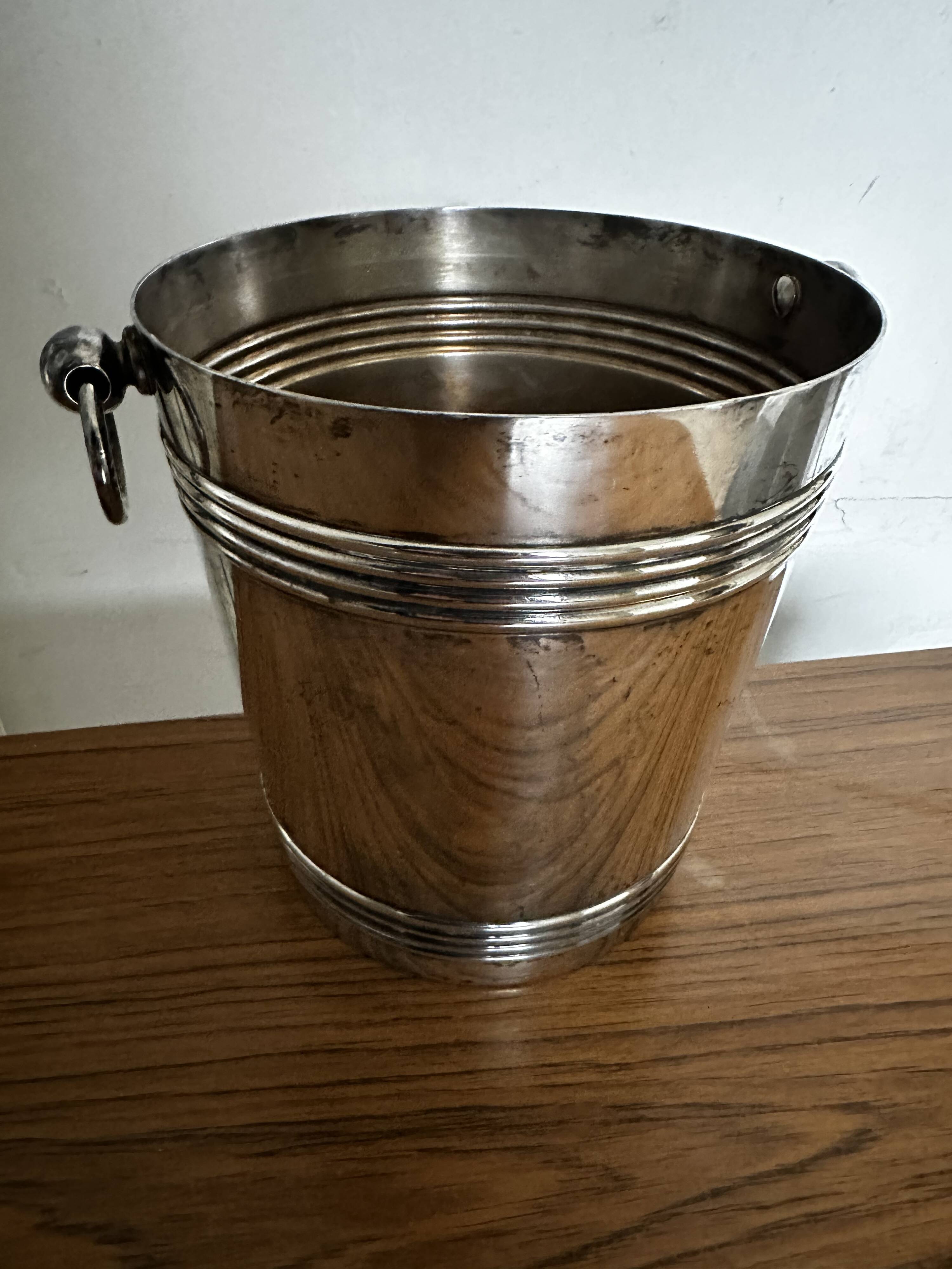 Gallia Champagne Bucket - Silver Metal - Art Deco Period - Biarritz Model