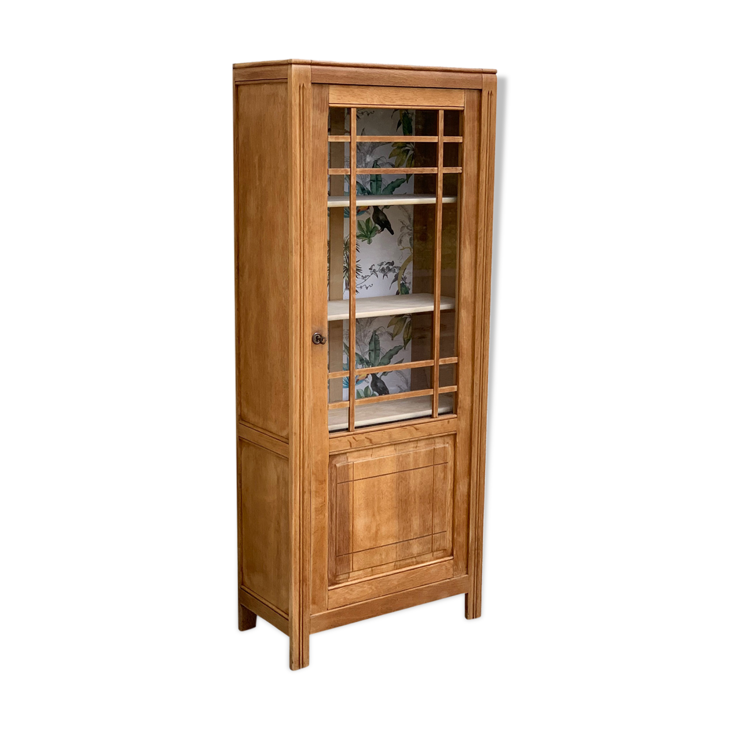 Parisian glazed wardrobe raw wood 1930