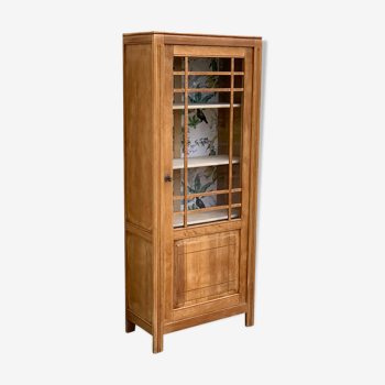 Armoire parisienne vitrée bois brut 1930