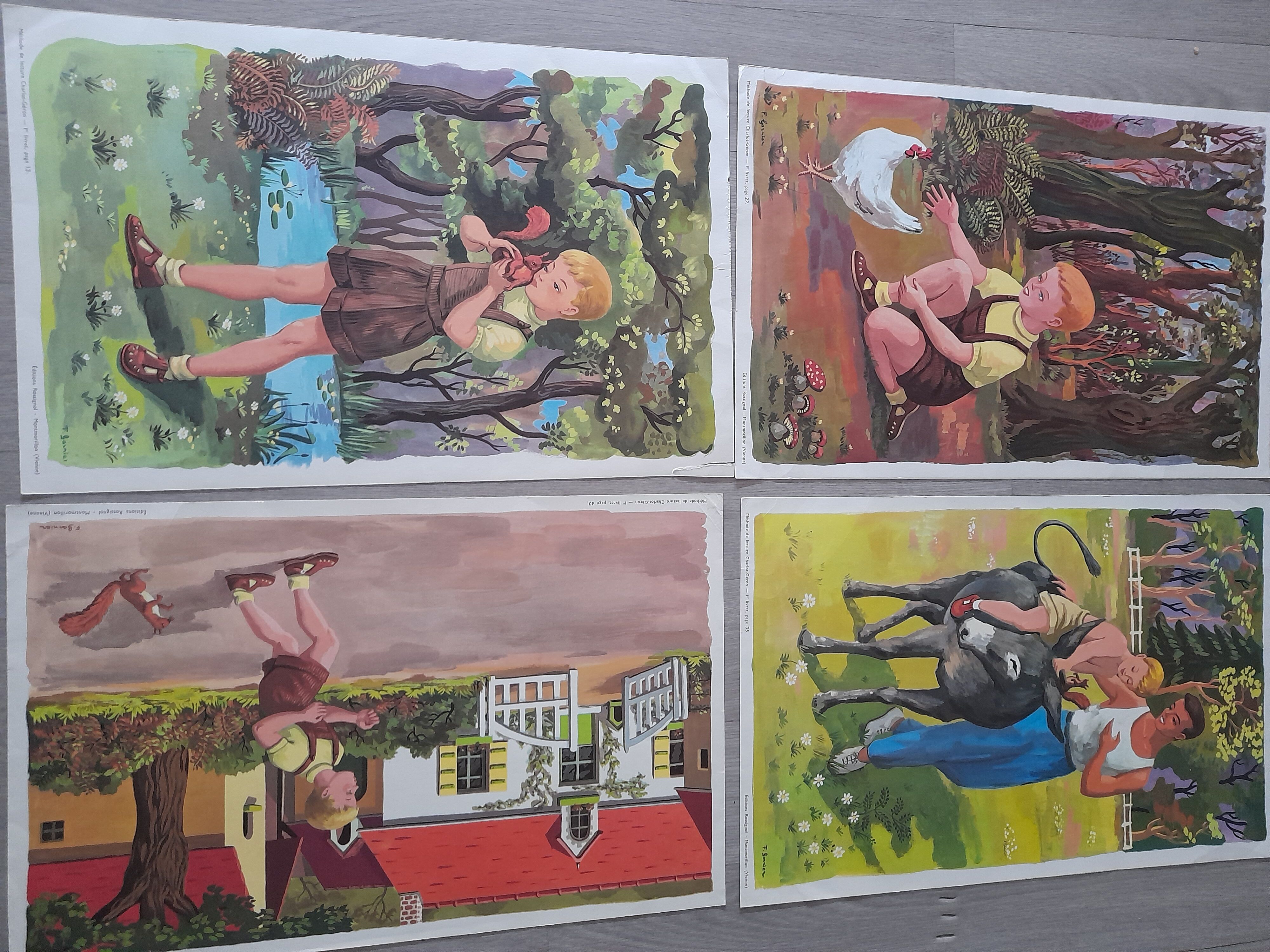 Rossignol frame set and 12 posters