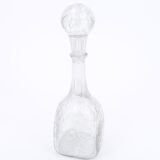 La Rochère transparent bubbled glass carafe, 70s
