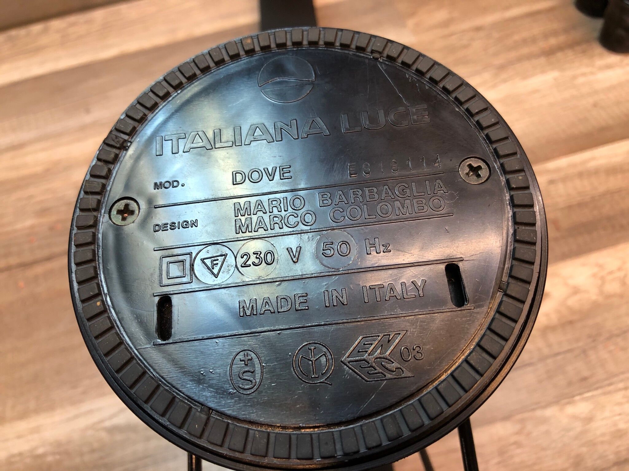 Desk lamp Dove design Mario Barbaglia & Marco Colombo italianaluce vintage 80