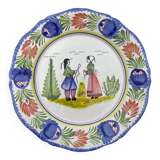 Quimper Breton decorative plate