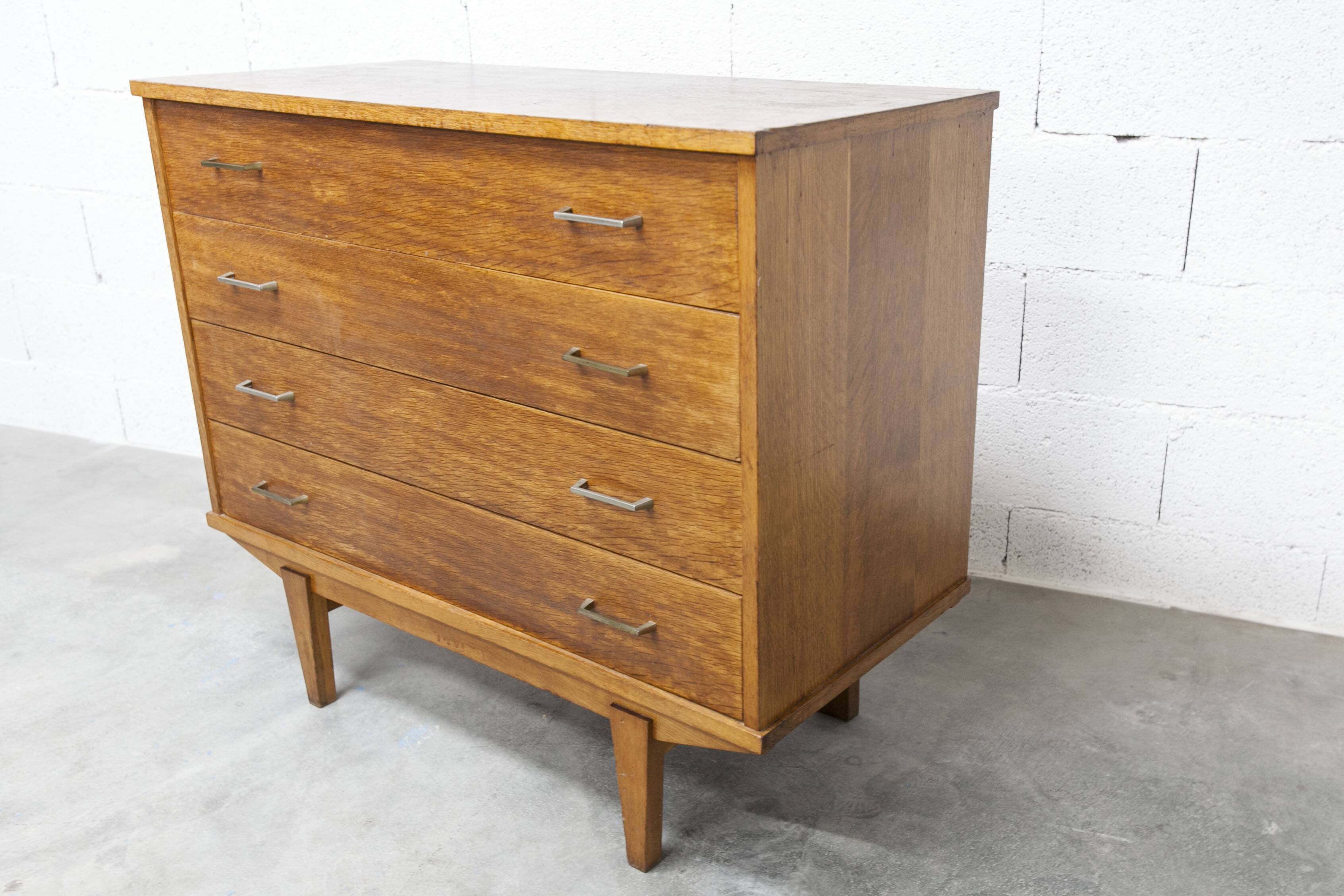 Commode scandinave 1960 4 tiroirs