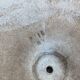 Vintage 1950s concrete stone composite planter bowl