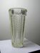 Large moulded glass vase, draped decoration, vintage 1960s.