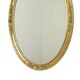 Hollywood Regency Golden Mirror Oval Deknudt Classic