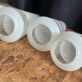 6 wall lamps cones art deco glass