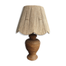 Vintage woven rattan lamp