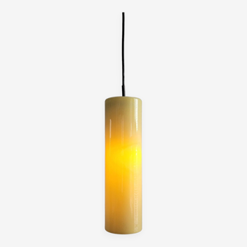 Large yellow Murano glass pendant lamp by Massimo Vignelli for Venini, Italy 1960's