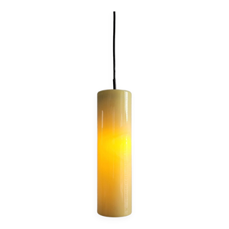 Grande suspension en verre de Murano jaune par Massimo Vignelli pour Venini, Italie 1960's