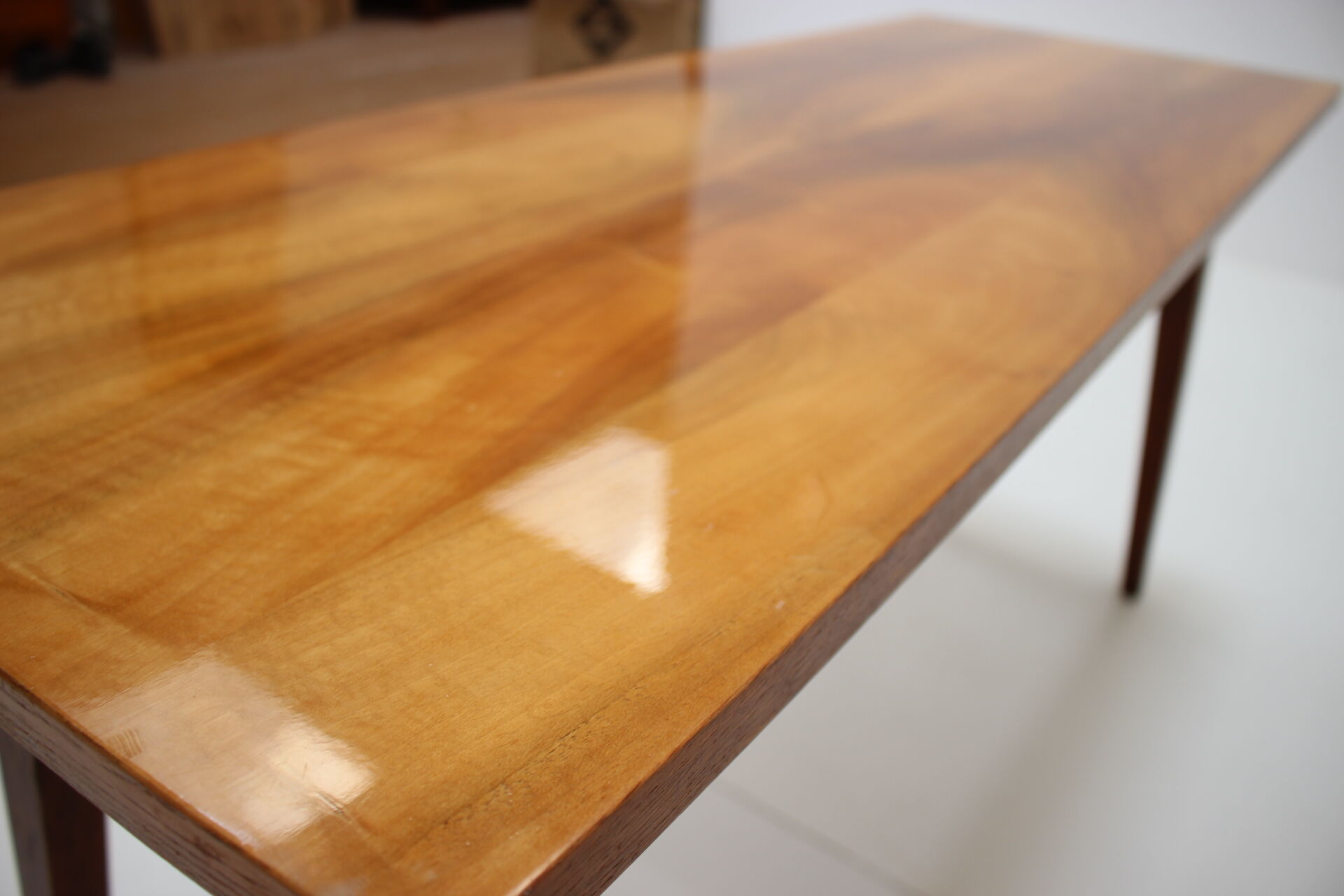 Mid-century cofee table, Dřevotvar, 1956