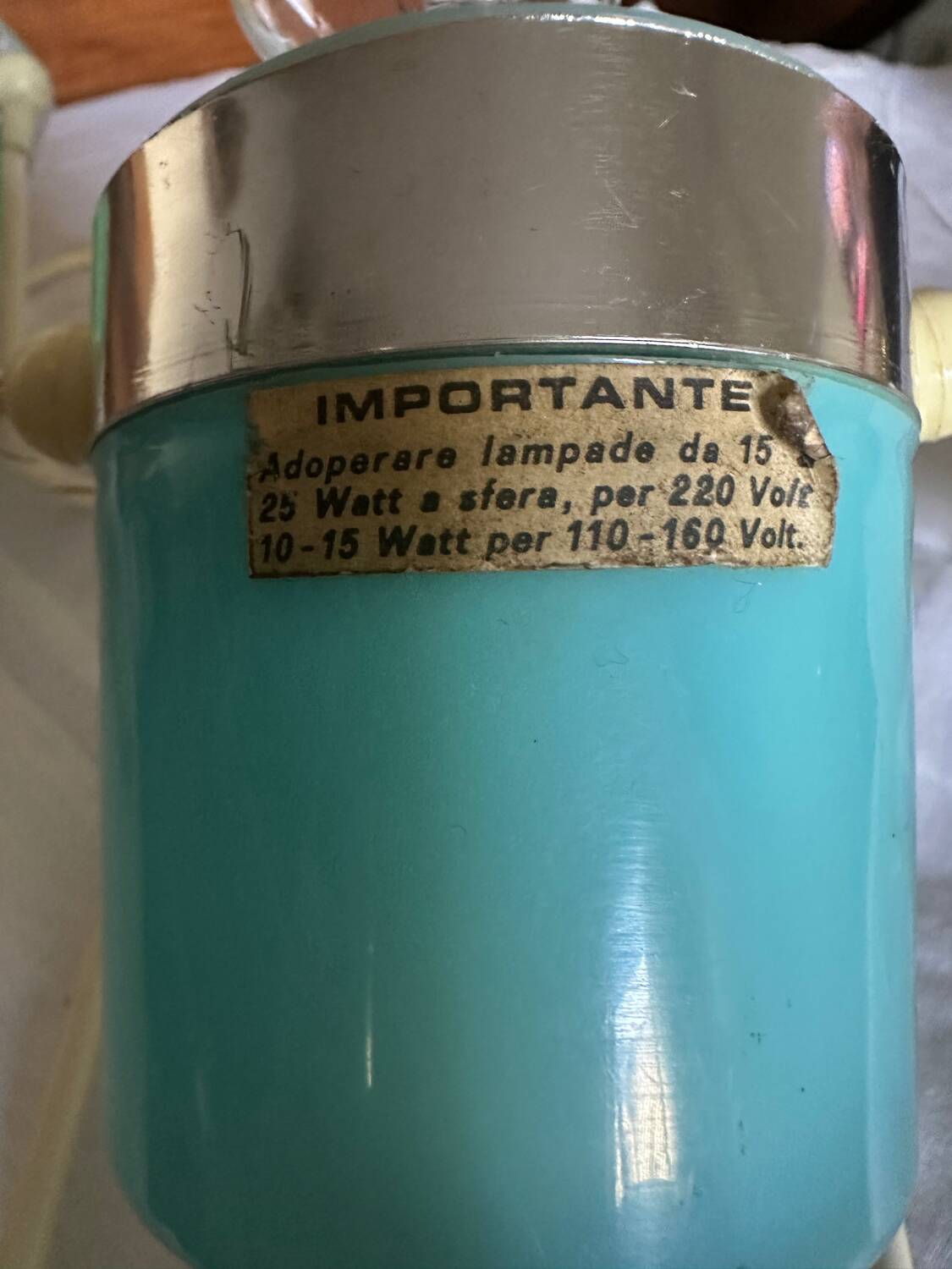 Rare Pair of "Capsule" Vintage Lamps from the 1960s