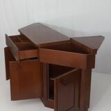 Walnut Bar Cabinet Sideboard by Silvio Coppola for Bernini, 60s