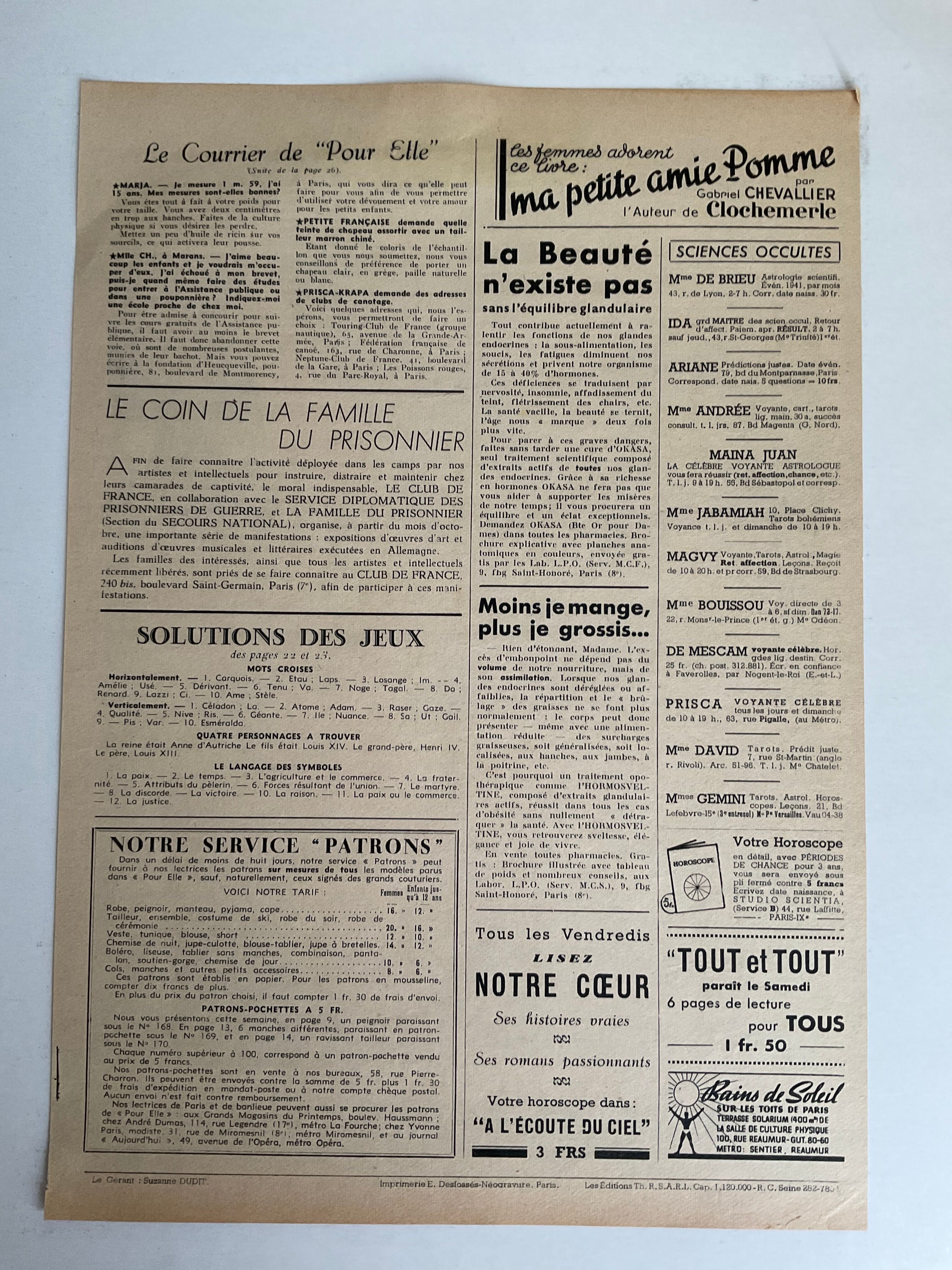 Vintage poster, a national lottery ticket, dated 1941