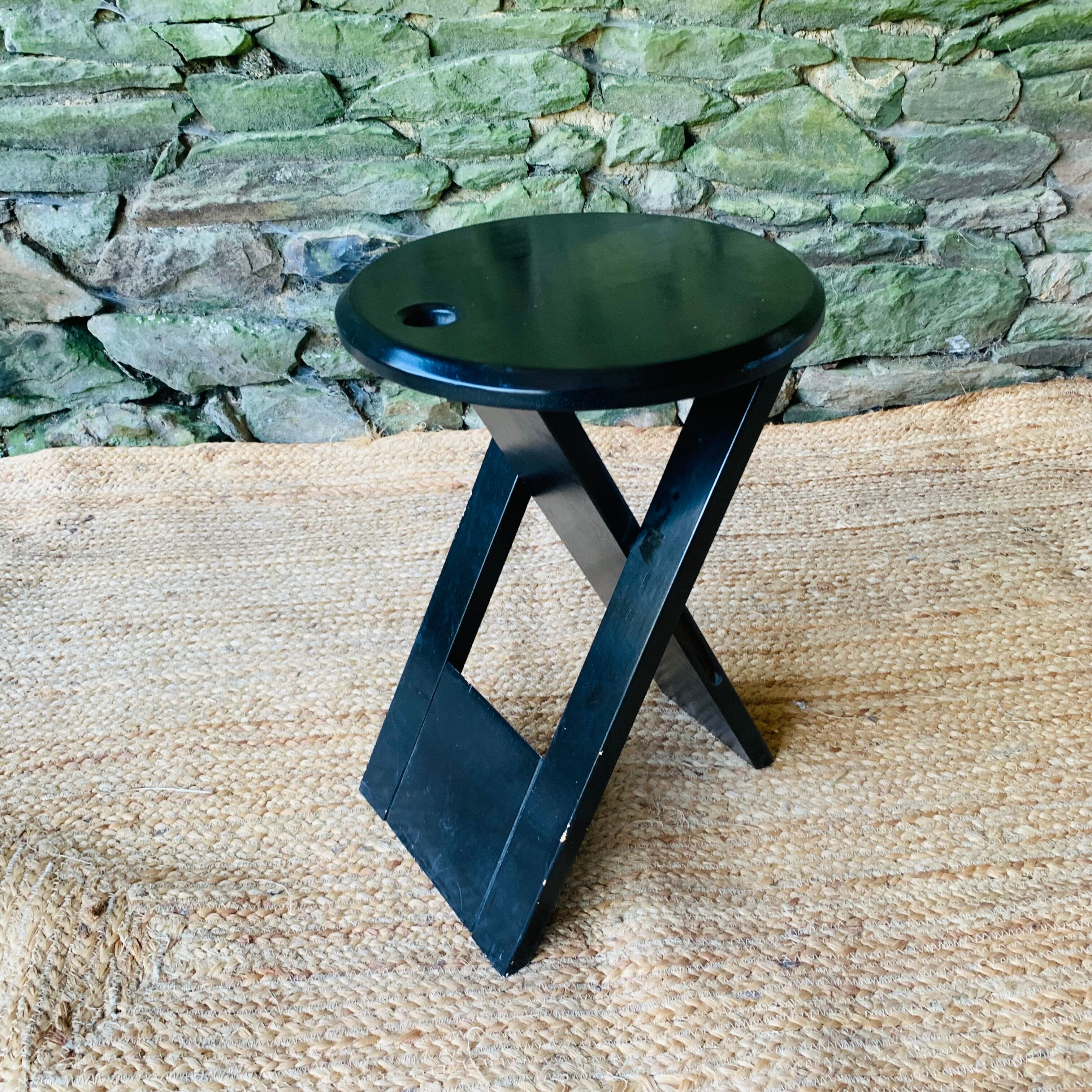 Suzy black stool by Adrian Reed