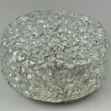 60s 70s ceiling lamp Glashütte Limburg Germany Plafoniere glass & metal