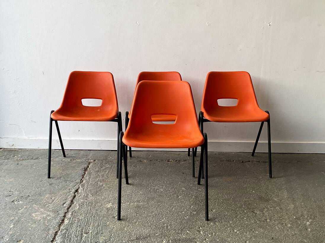 1960s Mid-Century modern dining set by Schreiber Furniture and AB tubular Products
